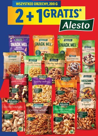 Lidl Alesto Wszystkie orzechy 200g oferta