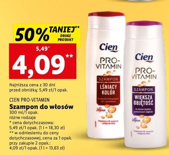 Lidl Szampon do włosów lśniący kolor cien pro vitamin oferta