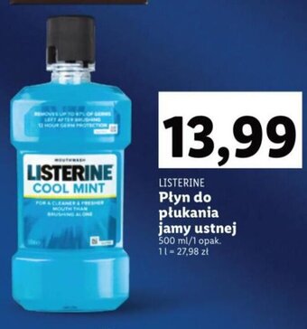 Lidl Listerine Płyn do płukania jamy ustnej 500ml oferta