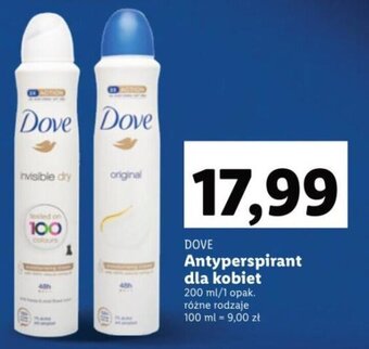 Lidl Dove Antyperspirant dla kobiet 200ml oferta