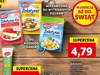 Lidl Żelatyna-fix deserowa dr. oetker oferta