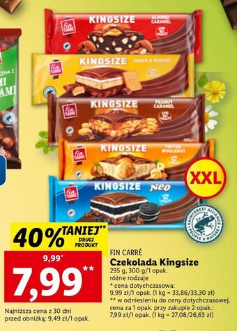 Lidl Czekolada choco&biscut fin carre oferta