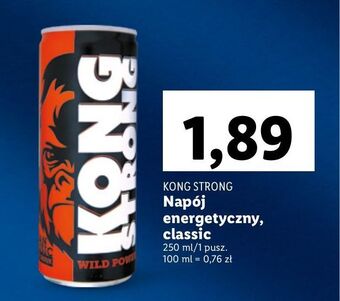 Lidl Napój energetyczny urban classic kong strong wild power oferta