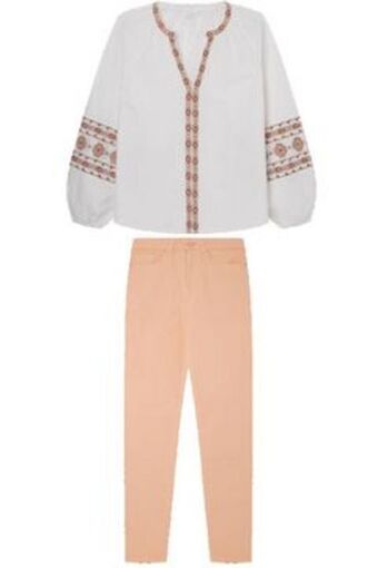 Jeans and blouse set