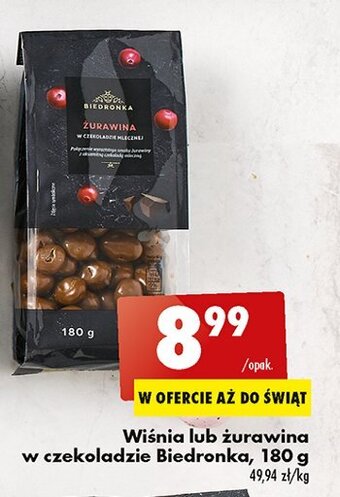 Biedronka Wiśnia w czekoladzie oferta