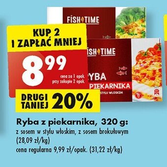 Biedronka Ryba z piekarnika z sosem brokułowym oferta