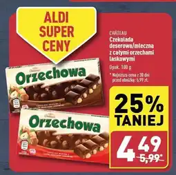 ALDI Czekolada mleczna z całymi orzechami laskowymi oferta