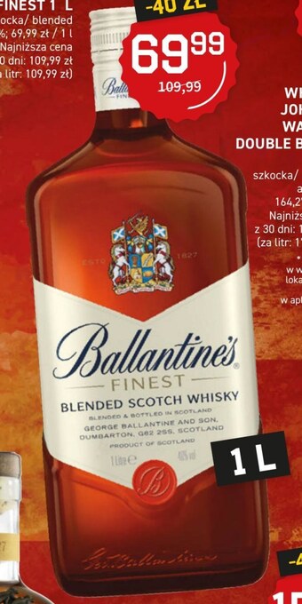 Duży Ben Whisky ballantines oferta