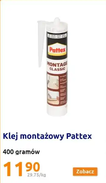 Action Pattex Klej montażowy 400g oferta