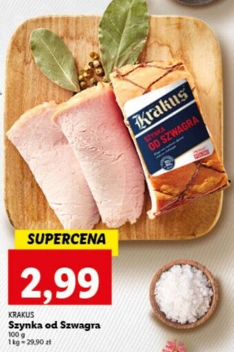 Lidl Krakus szynka od szwagra 100g oferta