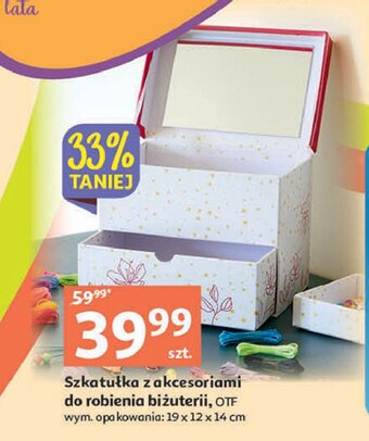 Auchan Szkatułka z akcesoriami do robienia biżuterii oferta