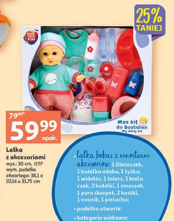 Auchan Lalka bobas z akcesoriami oferta