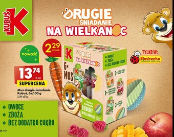 Biedronka Mus owocowy mix oferta