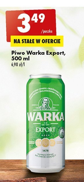 Biedronka Piwo oferta