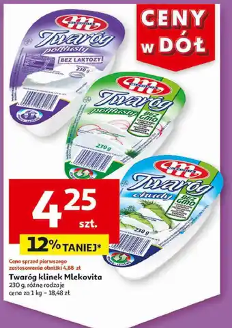 Auchan Twaróg półtłusty oferta