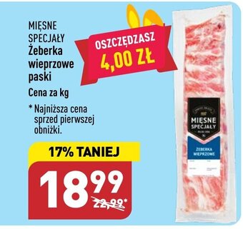 Mięsne Specjały Żeberka wieprzowe paski 1kg