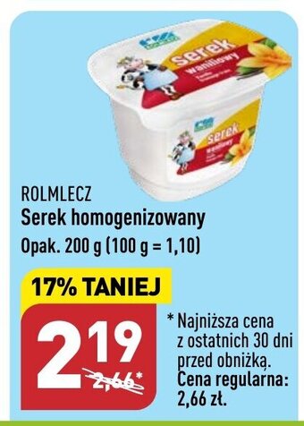 ALDI Rolmlecz Serek homogenizowany 200g oferta