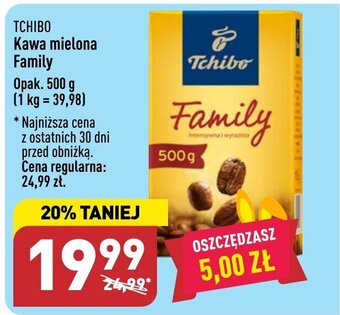 ALDI Tchibo Kawa mielona Family 500g oferta
