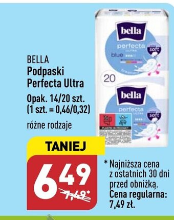 ALDI Bella Podpaski Perfecta Ultra Opak. 14/20 szt. oferta