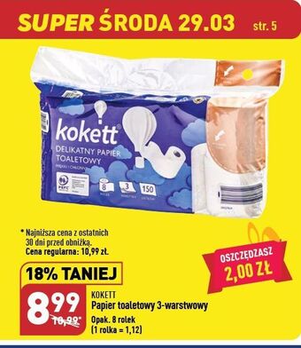 ALDI Papier toaletowy kokett oferta