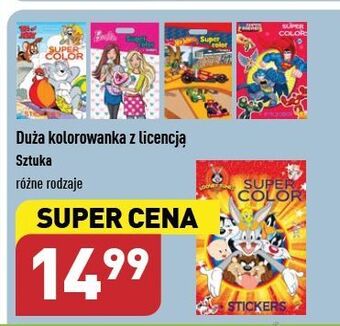 ALDI Kolorowanka super color hot wheels oferta