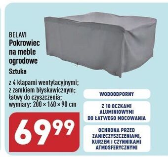 ALDI Pokrowiec na meble ogrodowe 200 x 160 90 cm belavi oferta