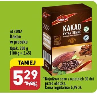 ALDI Kakao extra ciemne albona oferta