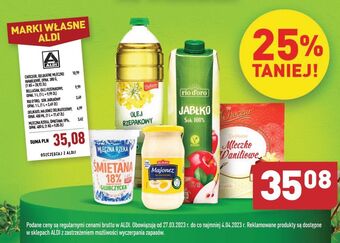 ALDI Sok jabłkowy rio d'oro oferta