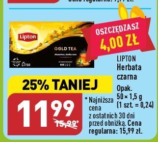 ALDI Herbata gold lipton special collection oferta