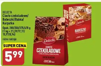 ALDI Babeczki nadziane płatkami czekolady delecta oferta