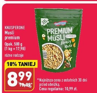 ALDI Musli miód i orzechy knusperone oferta
