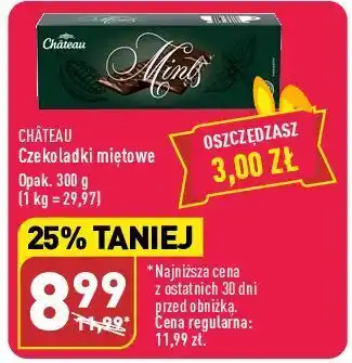 ALDI Czekoladki miętowe chateau oferta