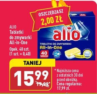 Tabletki do zmywarki all in one alio