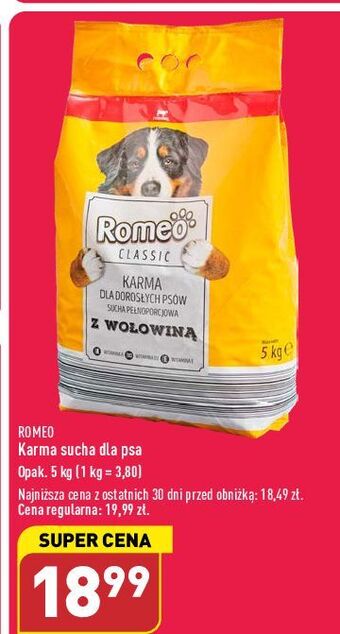 ALDI Karma dla psa z wołowina romeo (karma) oferta