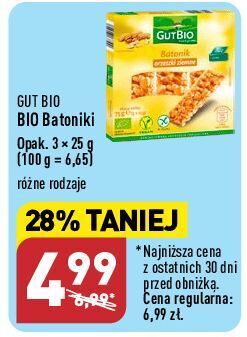 ALDI Batoniki bio orzeszki ziemne gut bio oferta