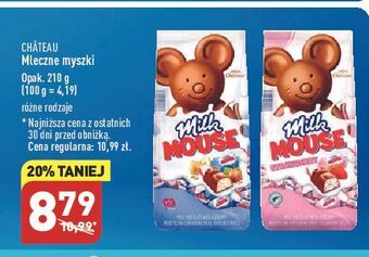 ALDI Mleczne myszki truskawkowe chateau oferta