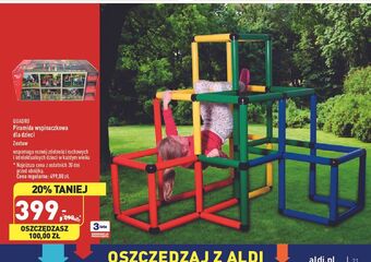 ALDI Piramida wspinaczkowa dla dzieci quadro oferta