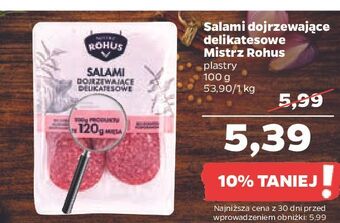 Netto Salami dojrzewające mistrz rohus oferta