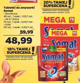 Tabletki do zmywarki regular somat excellence 4in1