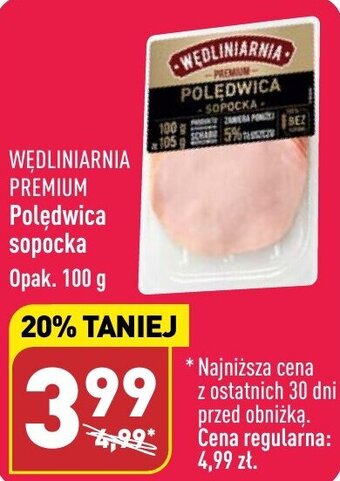 ALDI Wędliniarnia Premium Polędwica sopocka 100g oferta