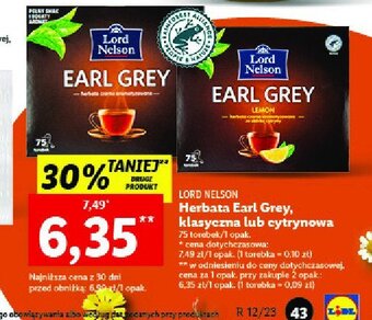 Lidl Herbata earl grey oferta