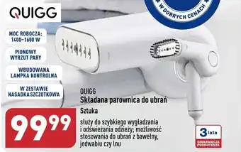 ALDI Quigg Składana parownica do ubrań szt. oferta