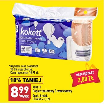 ALDI Kokett Papier toaletowy 3-warstwowy oferta