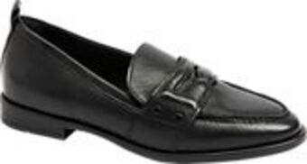 Deichmann Czarne elaganckie mokasyny damskie ze skóry oferta