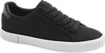 Deichmann Czarne sneakersy damskie graceland na białej podeszwie oferta