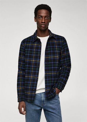 MANGO Flanelowa koszula w kratę oferta
