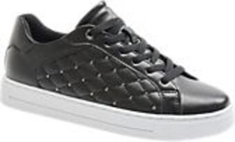 Deichmann Czarne sneakersy damskie graceland na białej podeszwie oferta