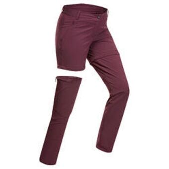 Decathlon Spodnie turystyczne damskie quechua mh550 2w1 oferta