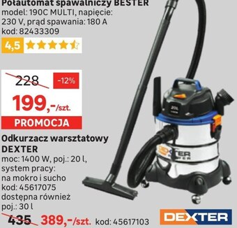 Leroy Merlin Odkurzacz warsztatowy dexter oferta