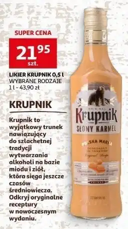 Auchan Likier krupnik słony karmel oferta